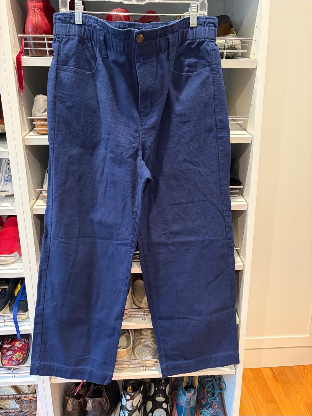 J. Crew Factory Deep Blue Wide-Leg  Pants